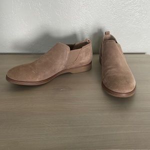 Franco Sarto tan suede booties